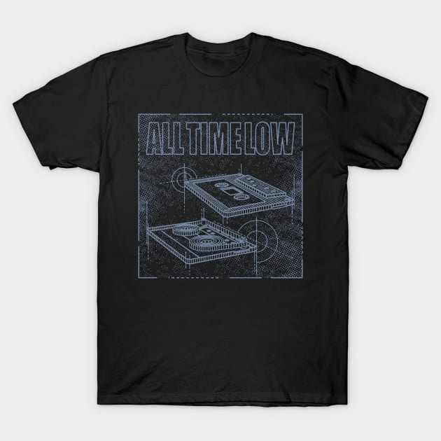 All Time Low Technical Drawing T-Shirt by Vector Empire